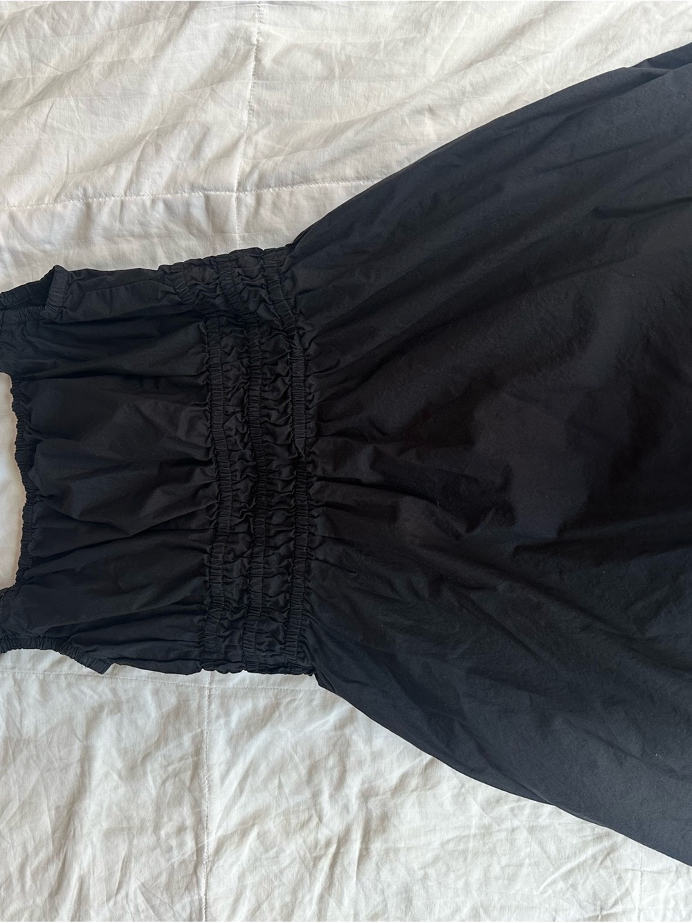 Uniqlo Black Sleeveless Smocked Mini Dress - Picture 3 of 5